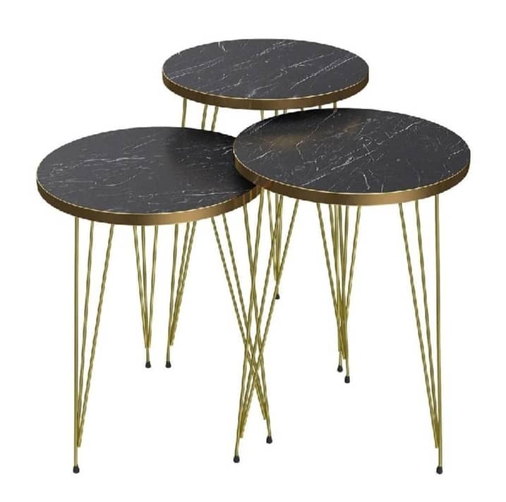 1 pec/set of 3 round coffee table 0