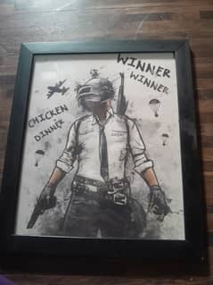 Chicken dinner wall hanging