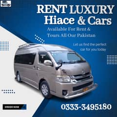 Rent A Car In Karachi/Car Rental/Hiace/Grand Cabin/Collora/Tours