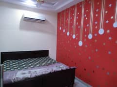 Single bed furnished flat available for rent Citi Housing Gujranwala