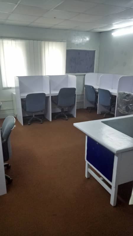 Furnished OFFICE 24 hours use SOFTWARE HOUSE / CALL CENTER Available in Gulshan iqbal 1