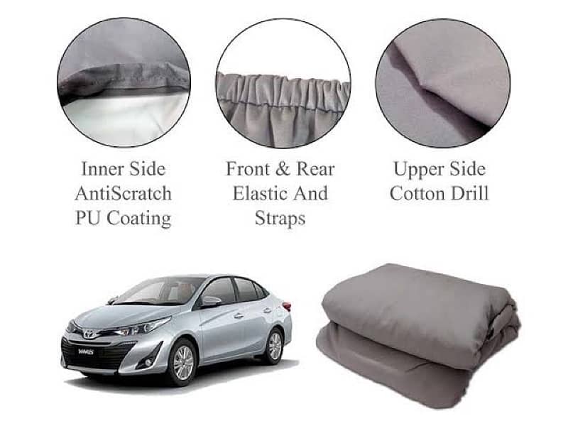 Car Top Cover PVC+ Cotton coated Fabric 0