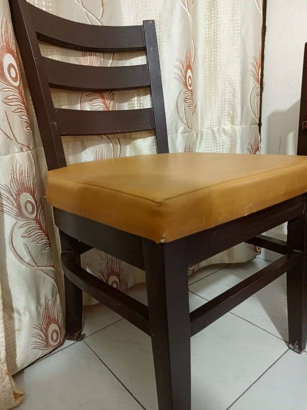 Restaurant or office chair table made in heavy stylish wood. 6