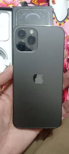 I phone 12 pro 10 by 10 with box and charger and charging cover 0