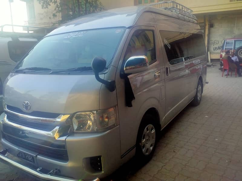 Hiace coaster available for rent 24/7 12