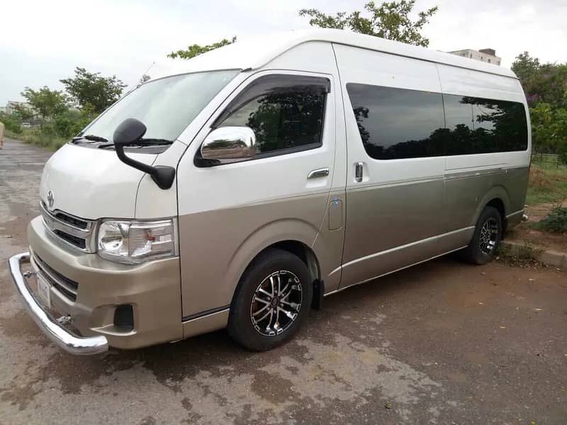 Hiace coaster available for rent 24/7 13