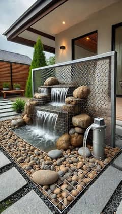 Waterfall - Fountain - Swimming Pool Stream Pond Landscaping Gardening