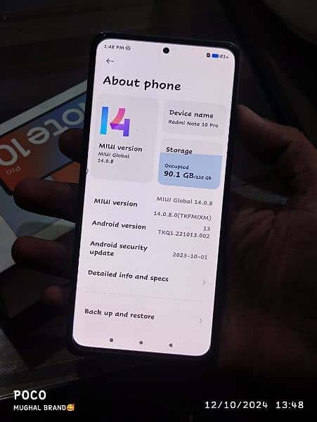 Redmi note 10 pro  6GB +5GB 128GB 1