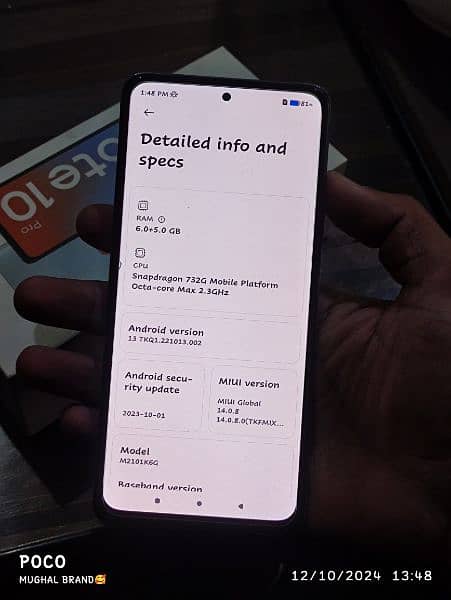 Redmi note 10 pro  6GB +5GB 128GB 2