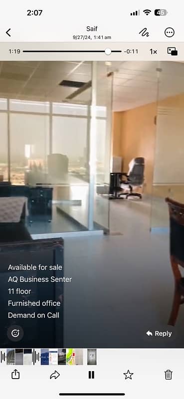 AQ Buisnise Center 11th Floor Full Furnish 8