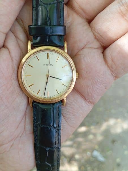 seiko vintage gold plated 1