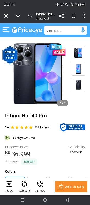 Infinix hot 40 pro  . . . black color 7