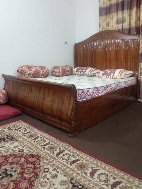 1 bed with 2 side tables looks like new bed tow sides big size daraz 0