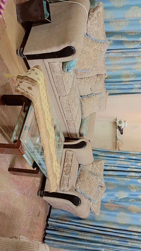 7 seater sofa set with table 1