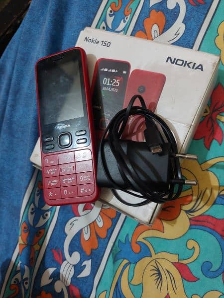 Nokia 150 with box and charger orignal nokia phone 3