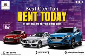 CAR RENTING SERVICES IN KARACHI ( HIACE,COASTER,BUS,REVO,PRADO, V8)