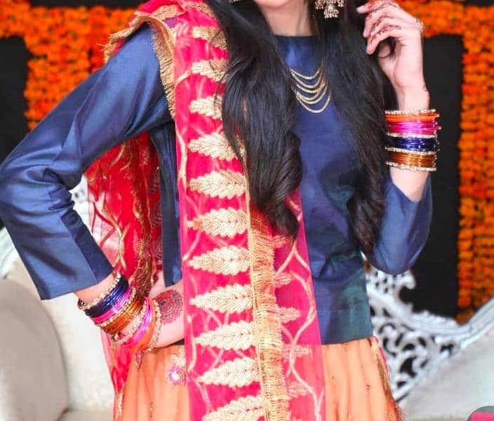 Formal Mehndi dress 1