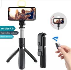 Selfie Stick With Led Light Mini Tripod Stand