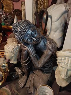 Buddha statue laughing buddha sleeping Face buddha antique