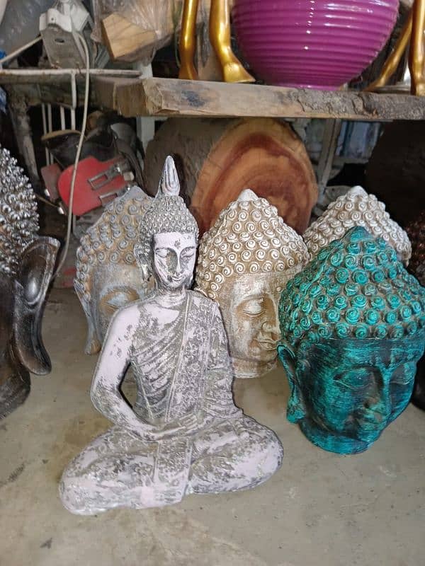 Buddha statue laughing buddha sleeping Face buddha antique 8