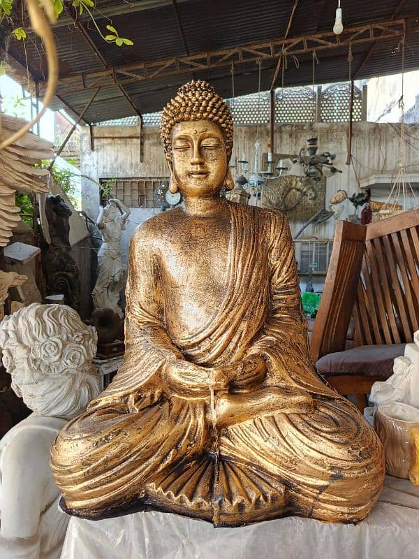 Buddha statue laughing buddha sleeping Face buddha antique 9