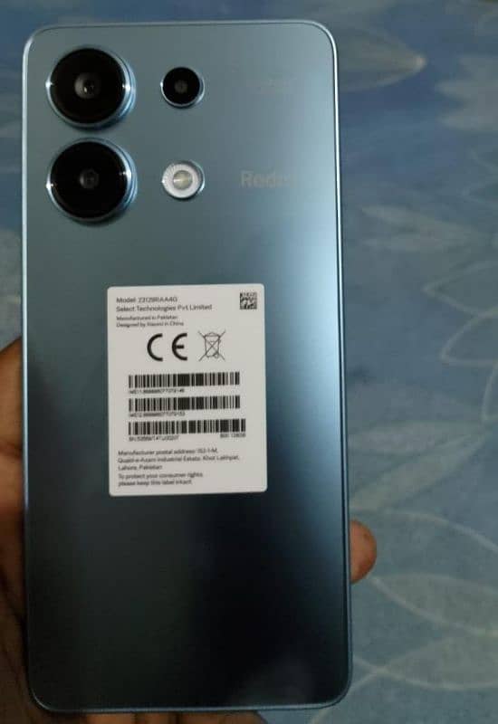 Redmi not 13 8/128 for a sale 10 /10 condition 5