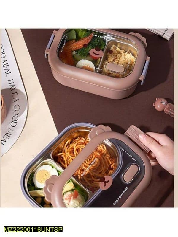 •  Material: Stainless Steel • school lunch Box. 3