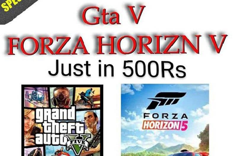 GTA 5 and Forza horizon 5 0