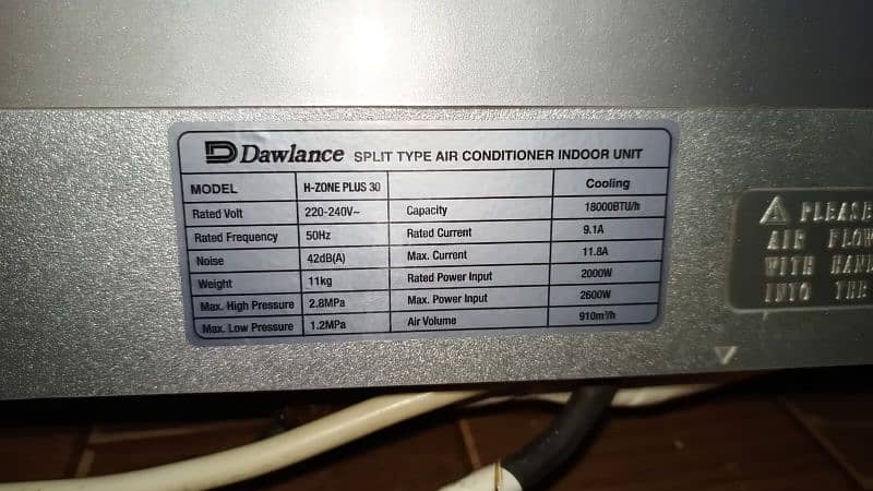 Dawlance H zone plus 30 split ac 1