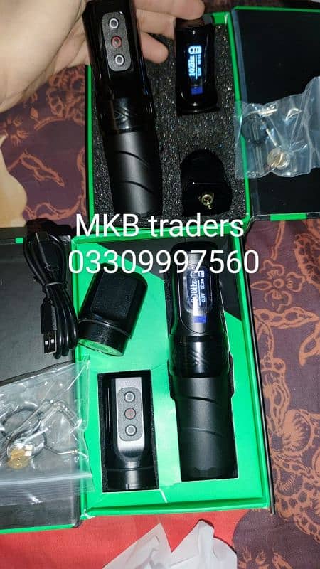 New EXO Wireless Tattoo Machine 2 Battery Tattoo pen 3