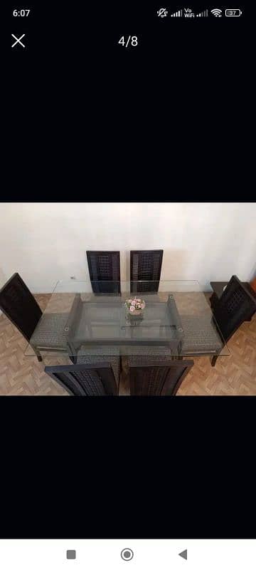 Dining table with 6 chairs 1