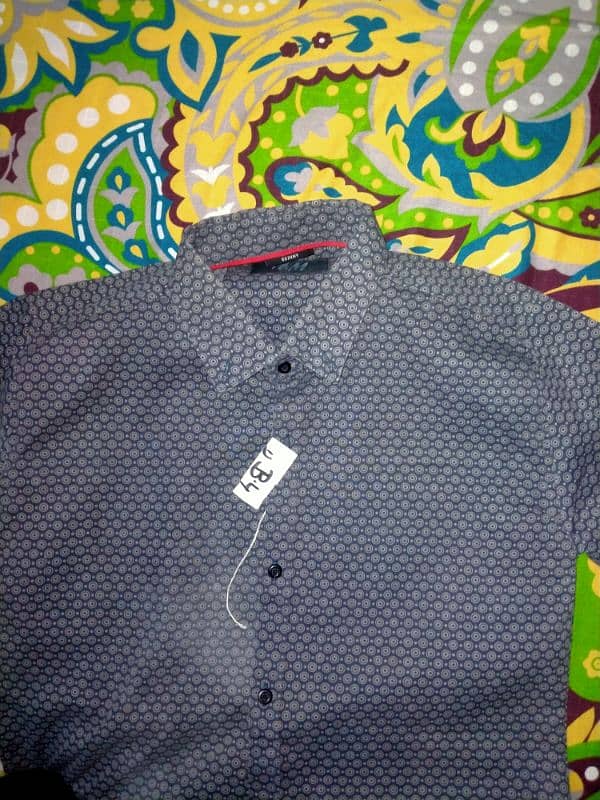 Dotted Pattern gray Shirt (medium) 5