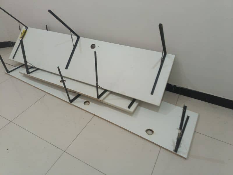 Attachable Tables With Metal frame Available.  Racks Available too 4