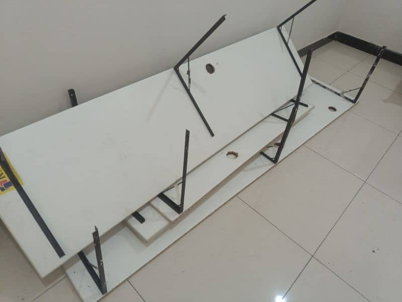 Attachable Tables With Metal frame Available.  Racks Available too 5