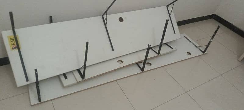 Attachable Tables With Metal frame Available.  Racks Available too 6