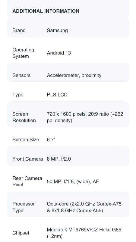 A05 samsung 4