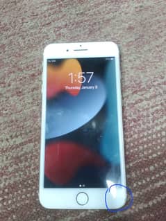 iphone 7plus 256GB PTA APPROVED GLASS CRACKED Gold Colour