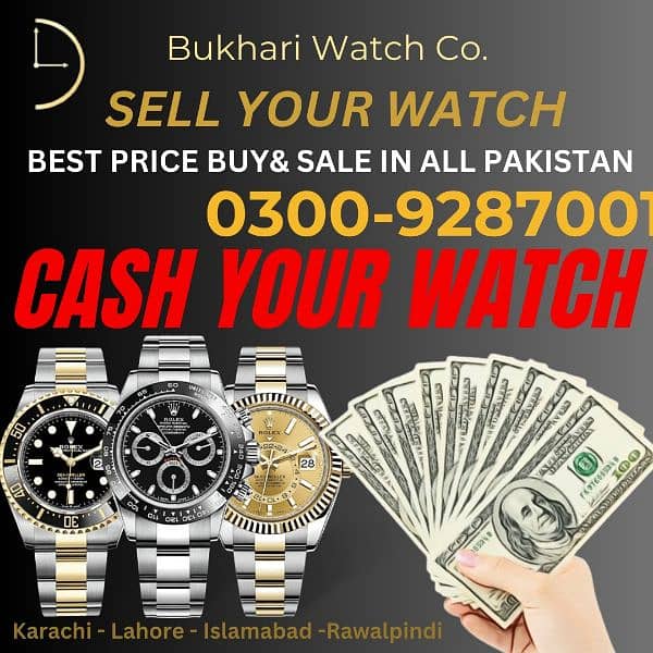 Sell Your Watch Buyer ROLEX BREITLING LONGINES TUDOR OMEGA CARTIER buy 1