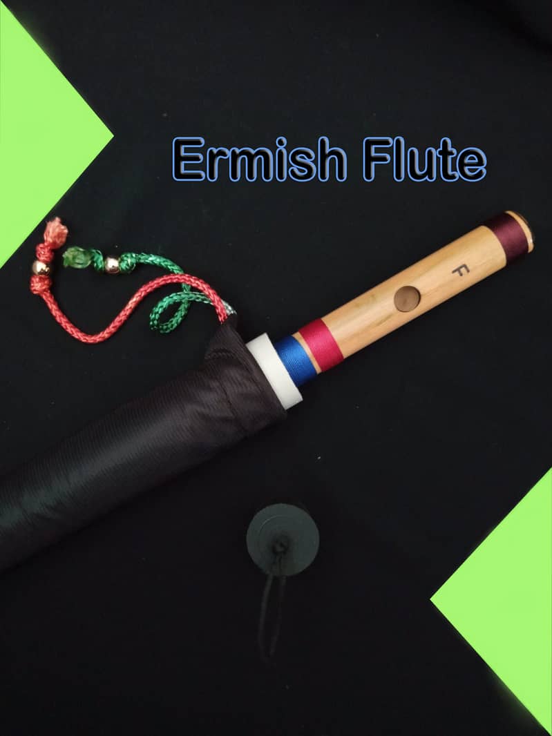 Ermish F. Natural Medium Scale Side Blown Bansuri Flute 3