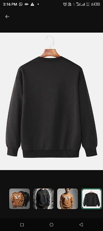 Men's fleece printed sweatshirt 1