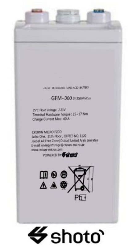 shoto battery dry Cell 2 v 300 ah 0