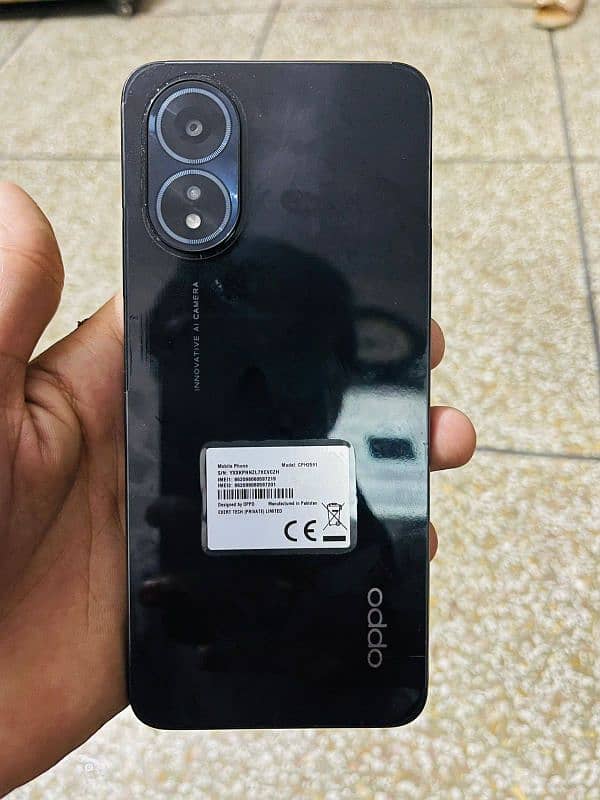 oppo a18 all ok 10/10 condition 8gb 128gb box ghum gaya ha 1