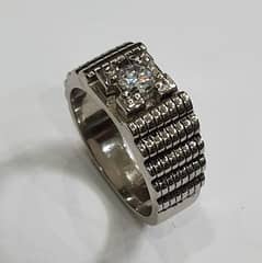 Moissainite Silver Bands