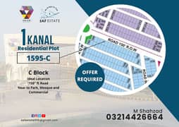 150" ft Road 1 Kanal Residential Plot for Sale in C Block 0