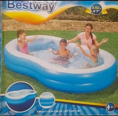 Large Swimmimg pool plastic 8ft7 inches x 5ft x 1.5ft(0331/7131/027)