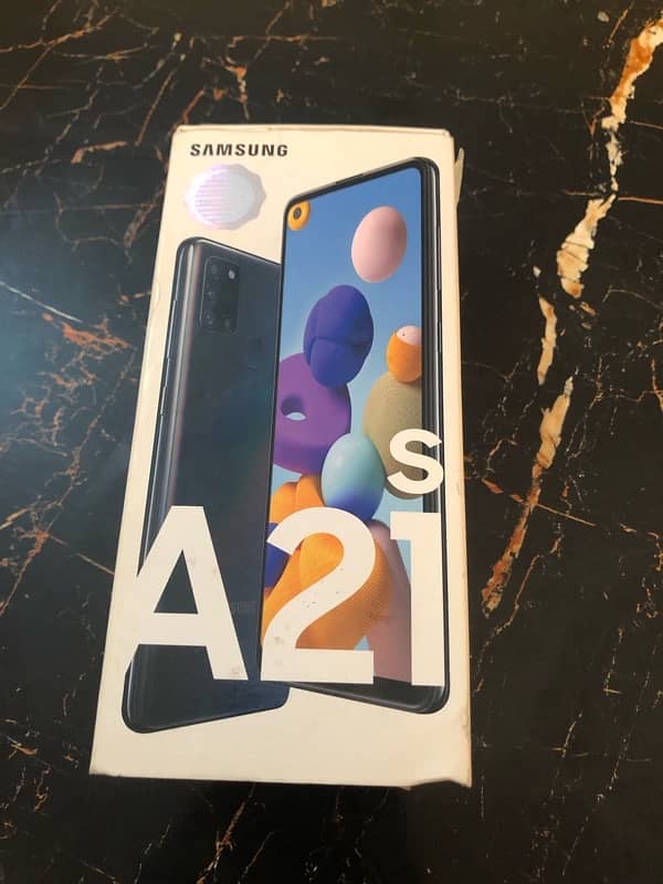 Samsung a21s with box dual sim official approved 2