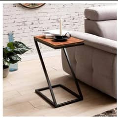 Side Wood Table | Z Shaped Sofa Side Table| Wood Table For Sofa 0