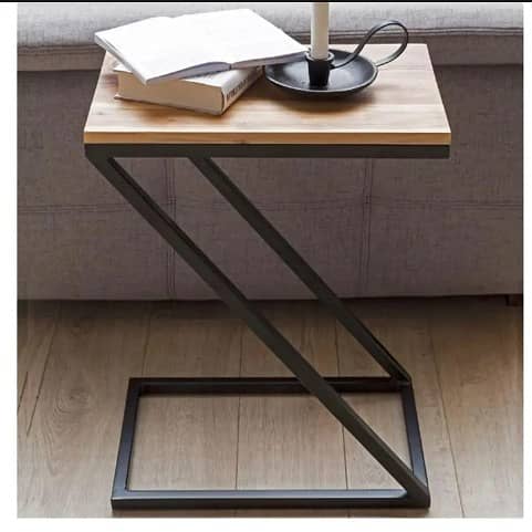 Side Wood Table | Z Shaped Sofa Side Table| Wood Table For Sofa 2