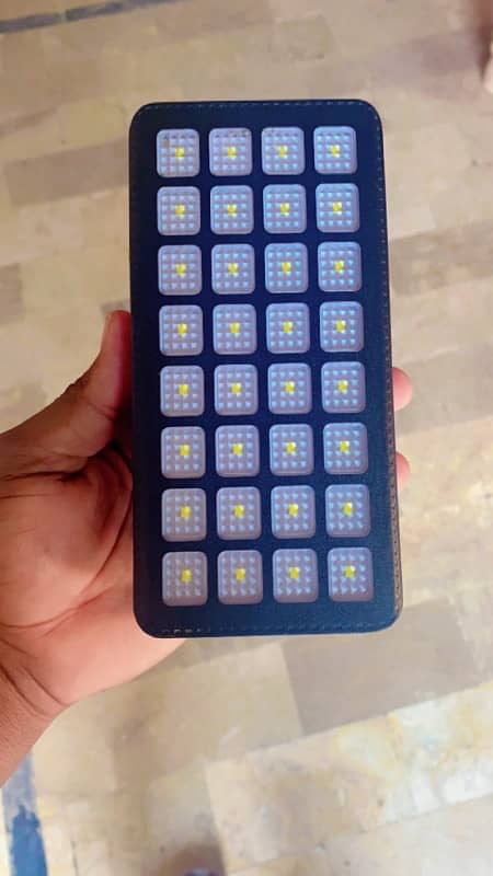 Solar Power Bank 30000 mAh Portable Charger Battery Pack with 32 LEDs 8