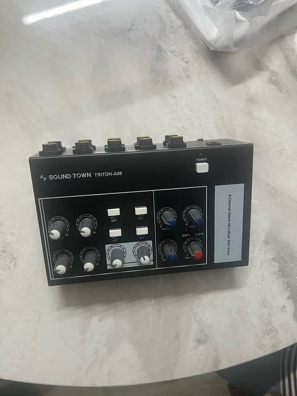 sound system 8 channel mixer 2